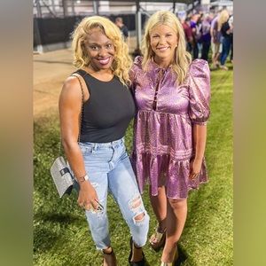 Metallic Leopard Dress